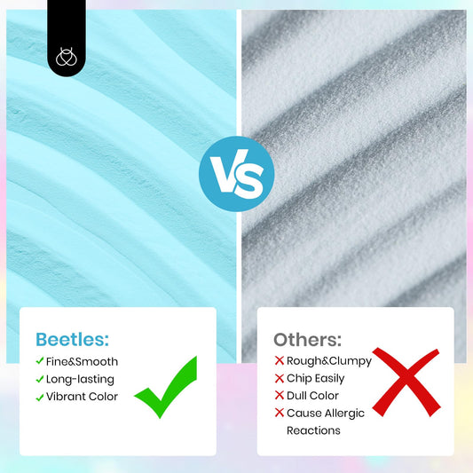 Beetles Dip Powder Nail Starter Kit 20 Colors Pastel Nude Blue Pink Glitter 36pcs Dipping Powder Set for Nail Art with Base Top Coat DIY Salon Complete Accessories Dreamy Town Collection