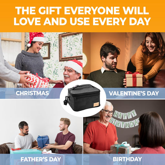 Portable Oven & Food Warmer Electric Lunch Box Food Heater 12/24/110/220V for Car, Truck, Office, Travel & Home,Mini Portable Microwave Lunch Heater for Work, Compact Portable Food Warmer Lunch Box