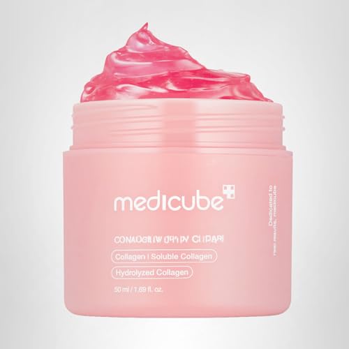 medicube Collagen Jelly Cream- Niacinamide & Freeze-Dried Hydrolyzed Collagen - Boosts skin's barrier hydration and gives 24h Glow & Lifted Look - Korean skincare (1.69 Fl Oz (Pack of 1))