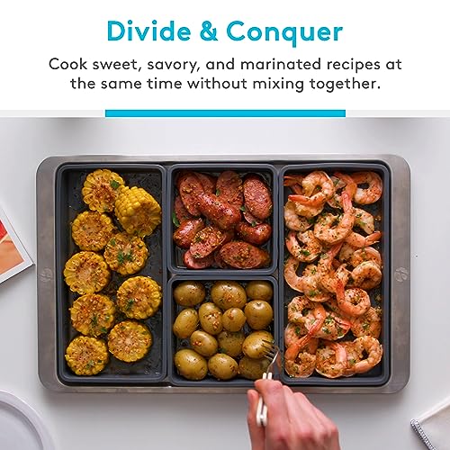 Cheat Sheets - Original Silicone Sheet Pan Dividers For Cooking & Meal Prep - Non Stick Silicone Tray Baking Set, Oven Safe & Freezer-Friendly - 4 Cheat Sheets Silicone Baking Trays