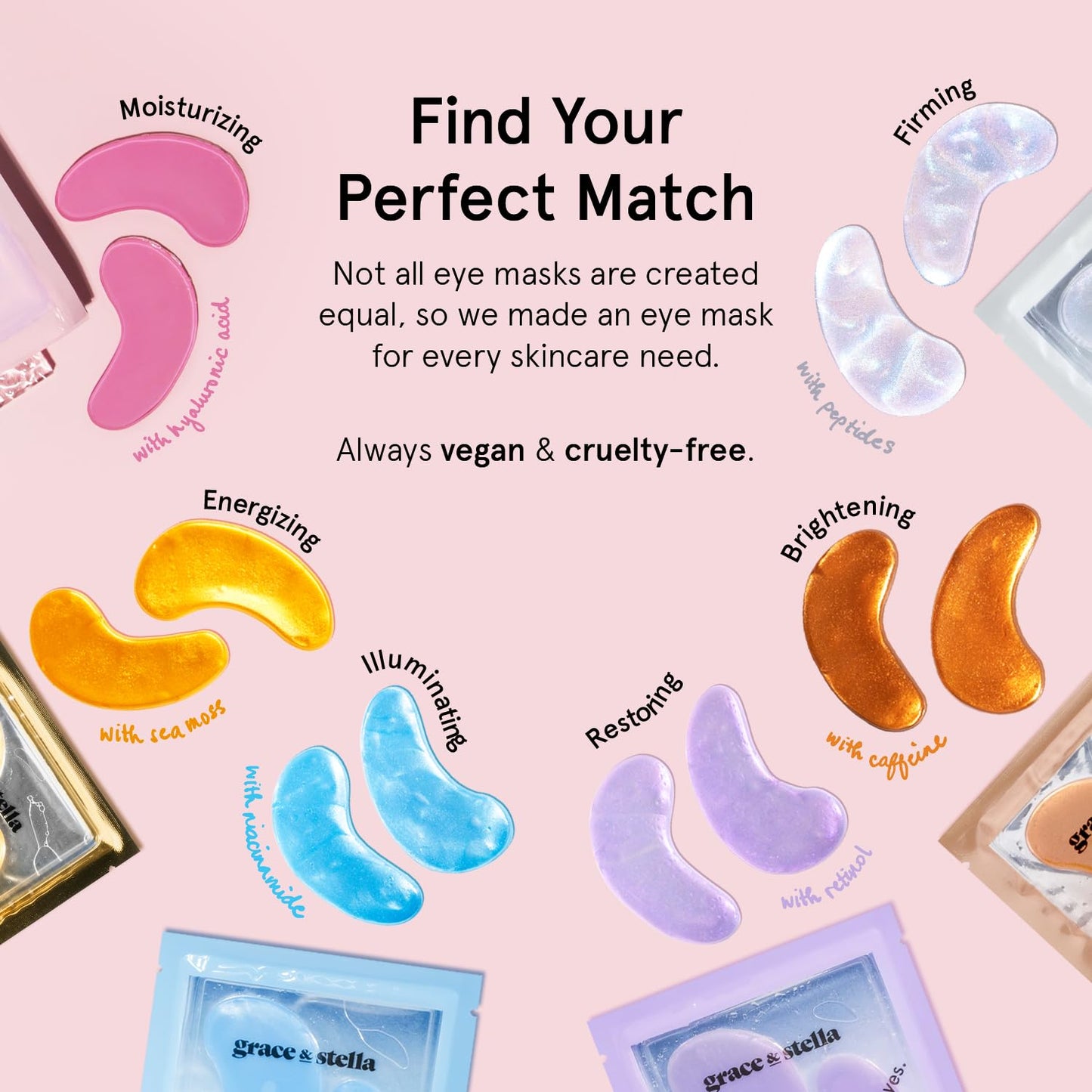 grace & stella Award Winning Under Eye Mask - Stocking Stuffers for Women - Gifts for Teenage Girls - Gel Eye Patches for Dark Circles, Puffy Eyes, Undereye Bags - Vegan - Self Care (24 Pairs, Gold)