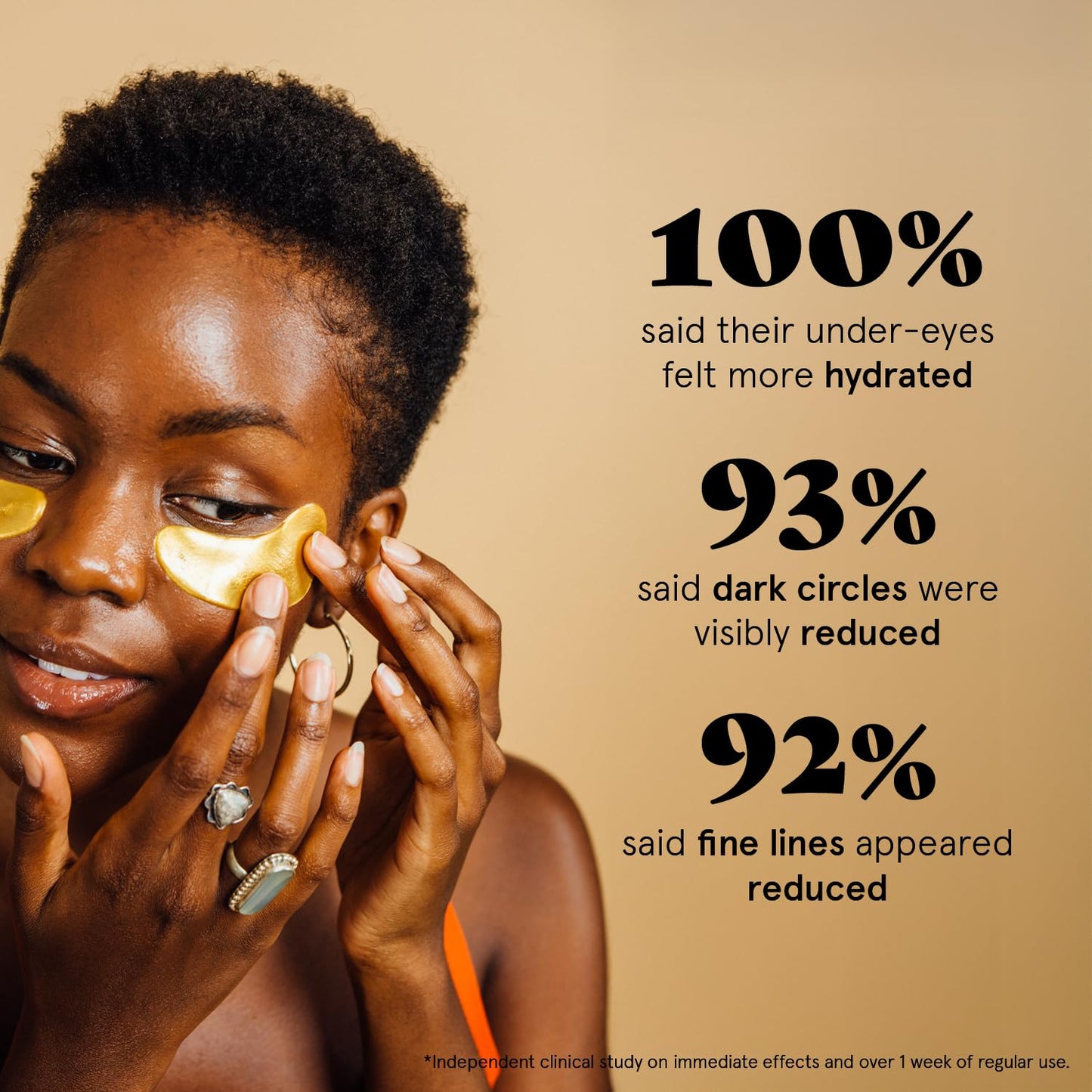 grace & stella Award Winning Under Eye Mask - Stocking Stuffers for Women - Gifts for Teenage Girls - Gel Eye Patches for Dark Circles, Puffy Eyes, Undereye Bags - Vegan - Self Care (24 Pairs, Gold)