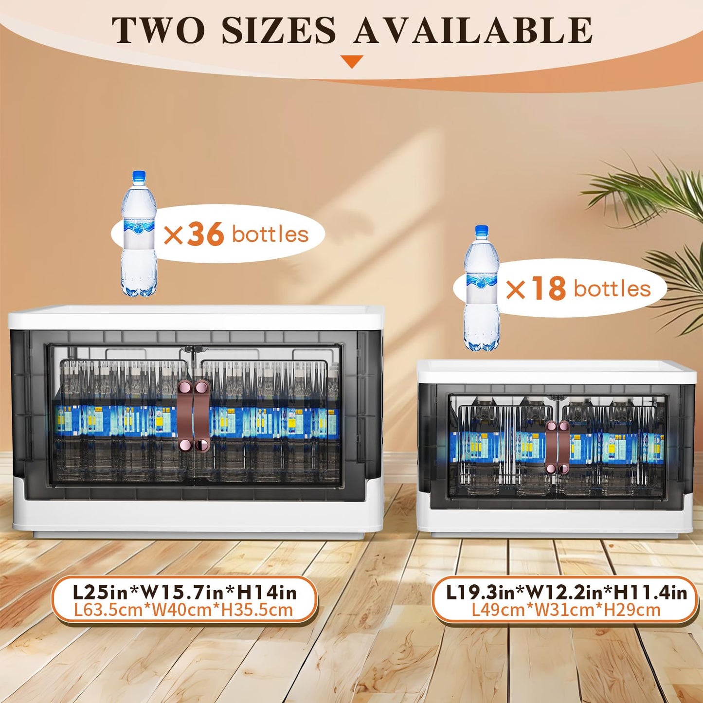 4 Tier Plastic Storage Bins with Lid 23QT, Stackable Storage Containers with Wheels, Folding Storage Boxes, Stackable Storage Bins, Closet Organizers and Storage for Living Room,Office,Dorm