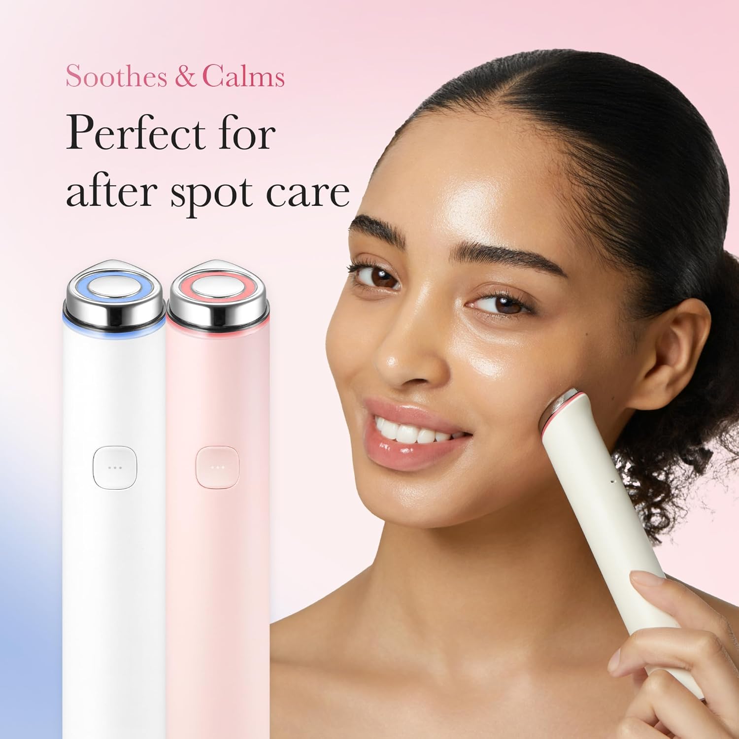 Mini Booster Pro White | Affordable At-Home Facial Device for Beginners - Portable Glow Booster for Glass Skin, Boosting Skin Care Absorption, Skincare for Teens, Korean Skin Care