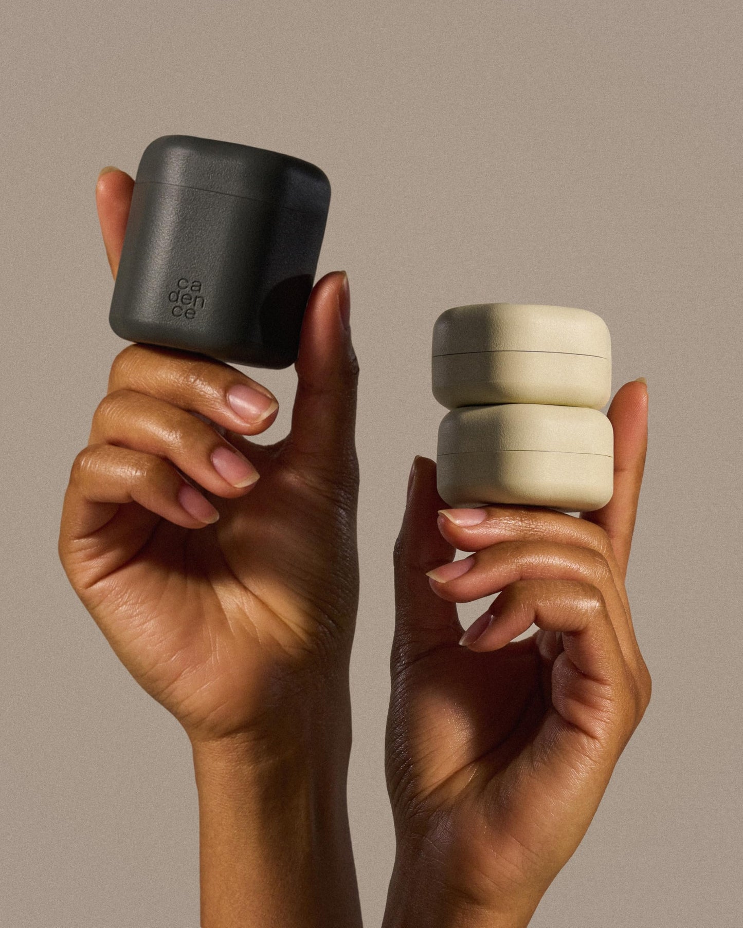 Cadence Travel Containers - Basic Skincare Set - Magnetic Travel Capsules - For Facial Cleanser, Moisturizer, Sunscreen - 3 Small Capsules (0.56oz) with Cleanser, Moisturizer & Sun-Icon Labels - Petal